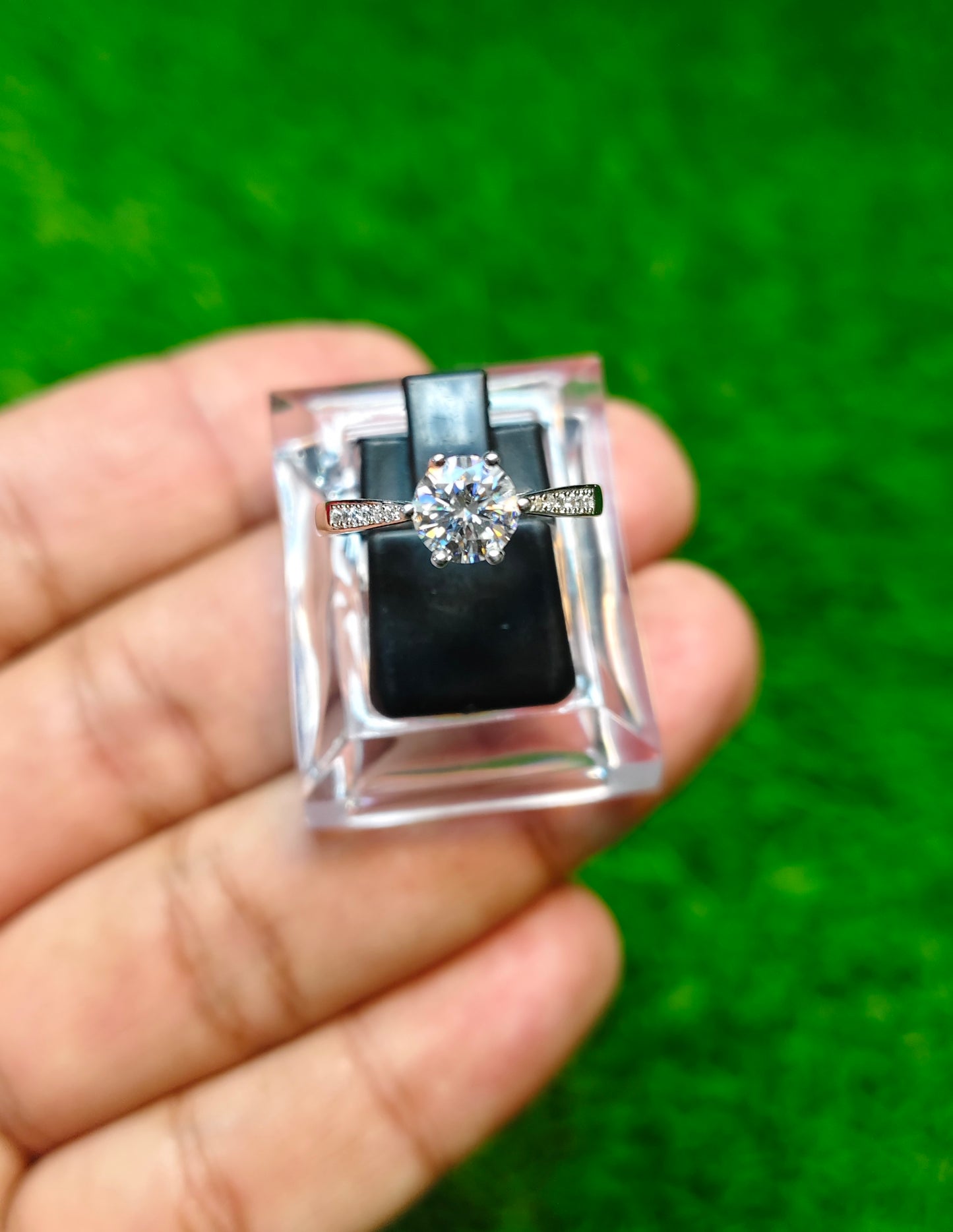 Moissanite Diamond Ring