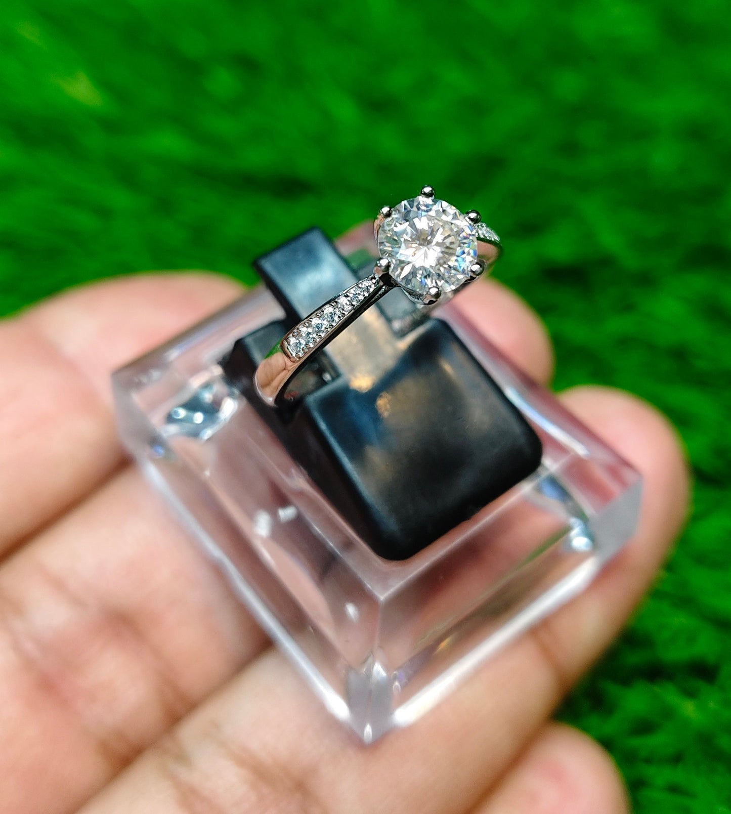 Moissanite Diamond Ring