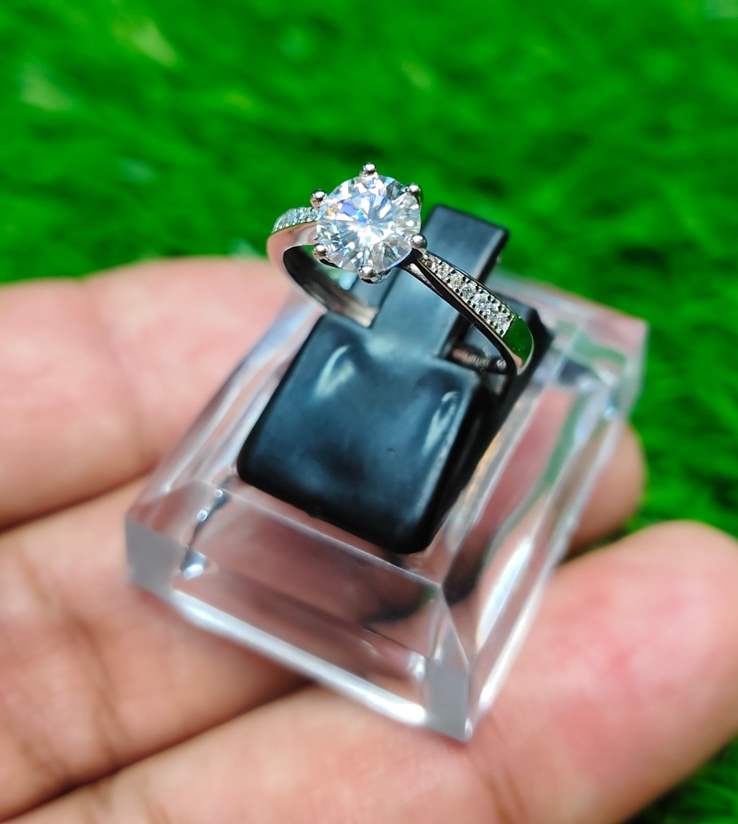 Moissanite Diamond Ring