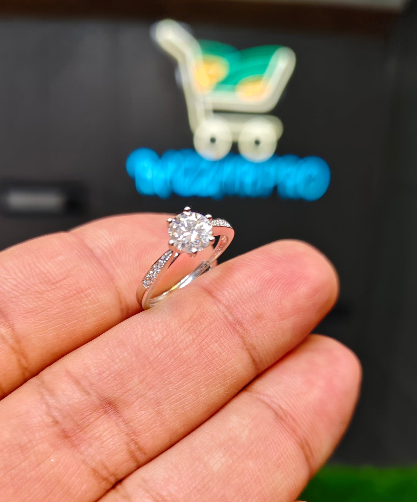 Moissanite Diamond Ring