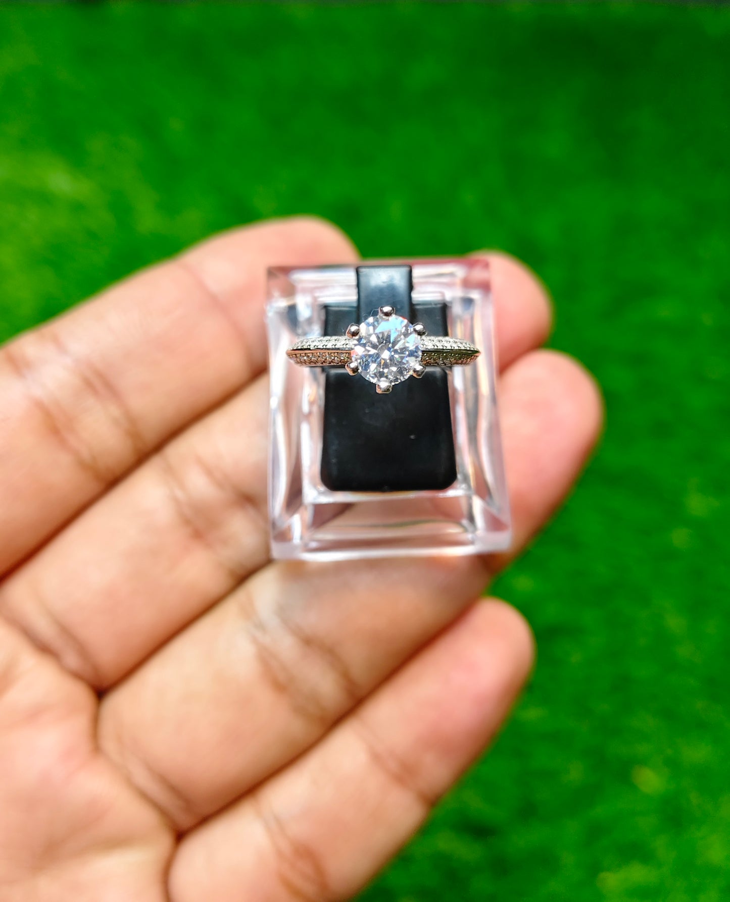 Moissanite Diamond Ring