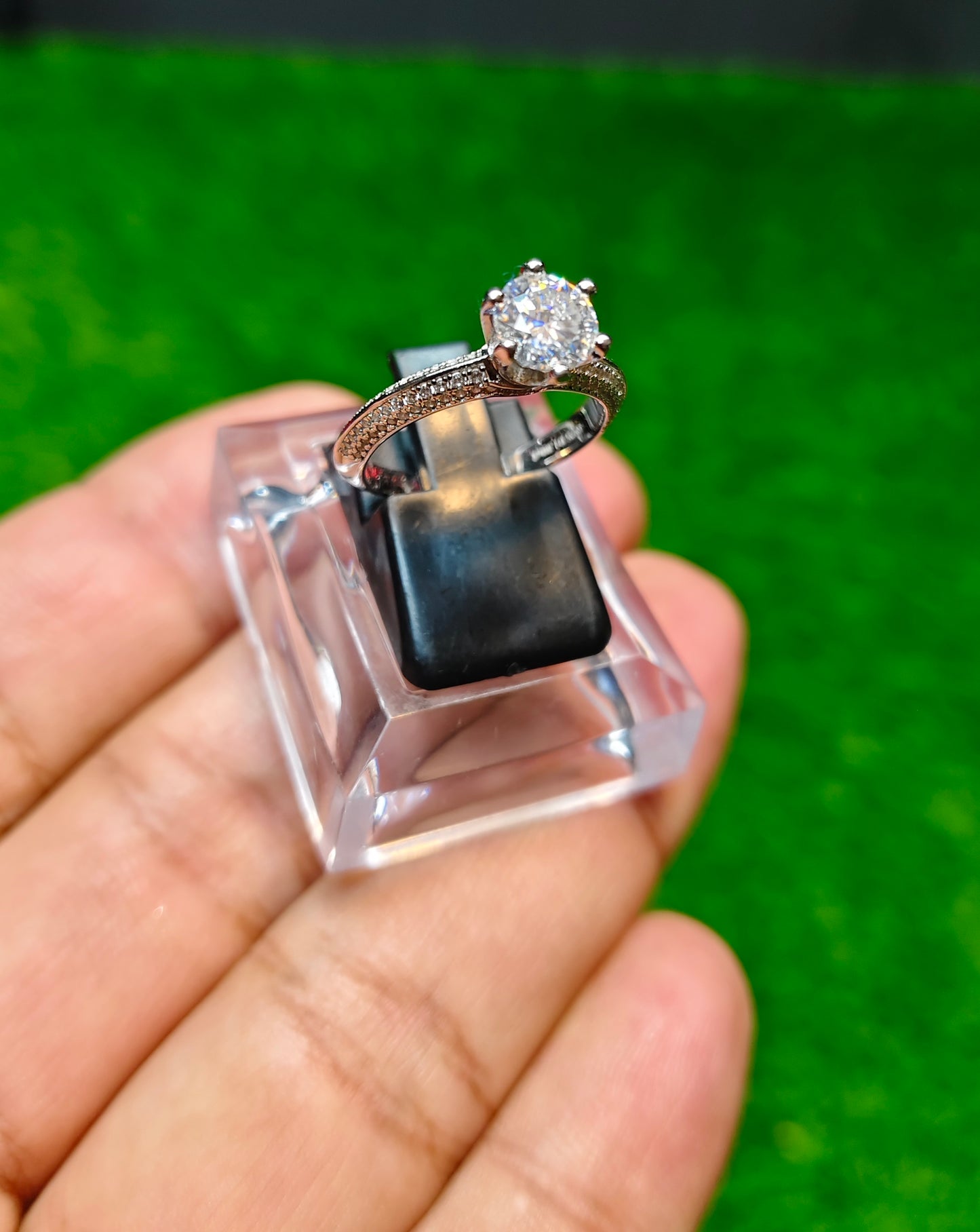 Moissanite Diamond Ring