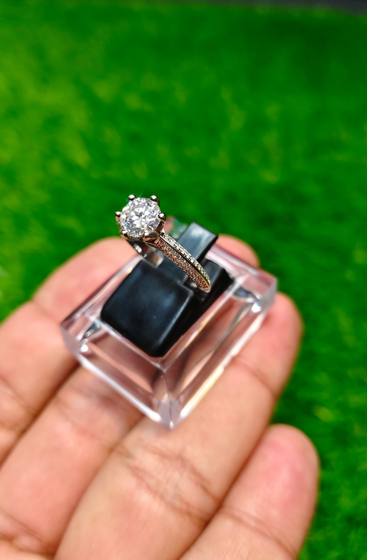 Moissanite Diamond Ring