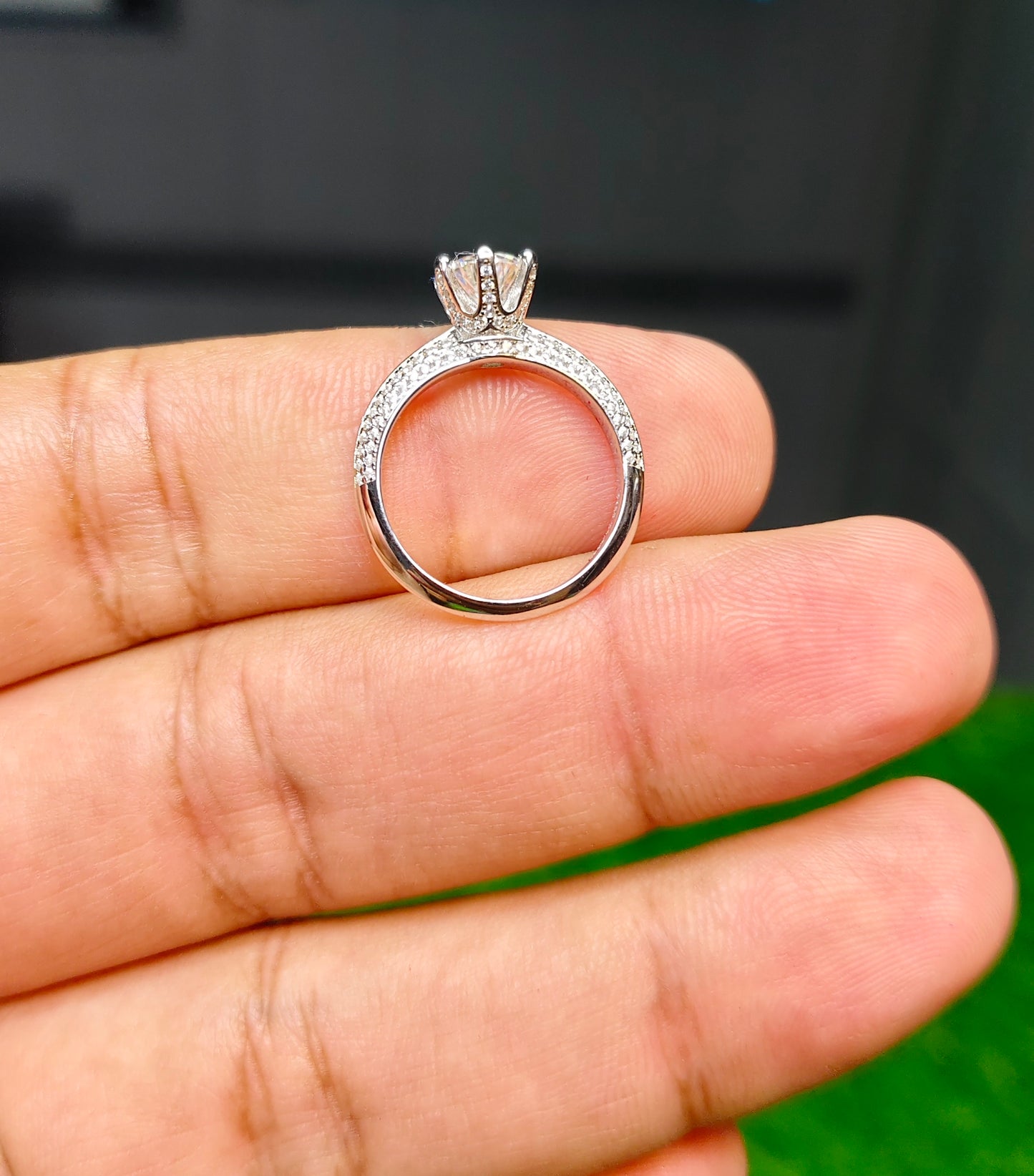 Moissanite Diamond Ring