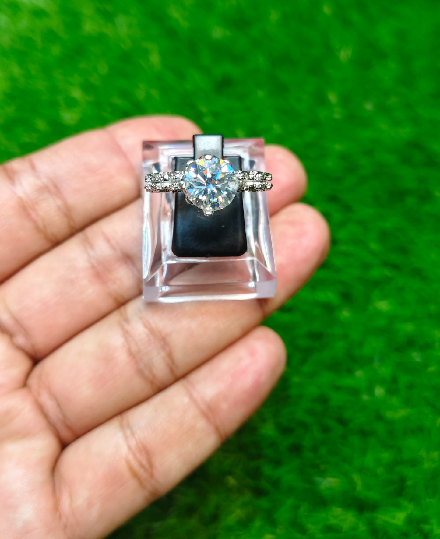 Moissanite Diamond Ring