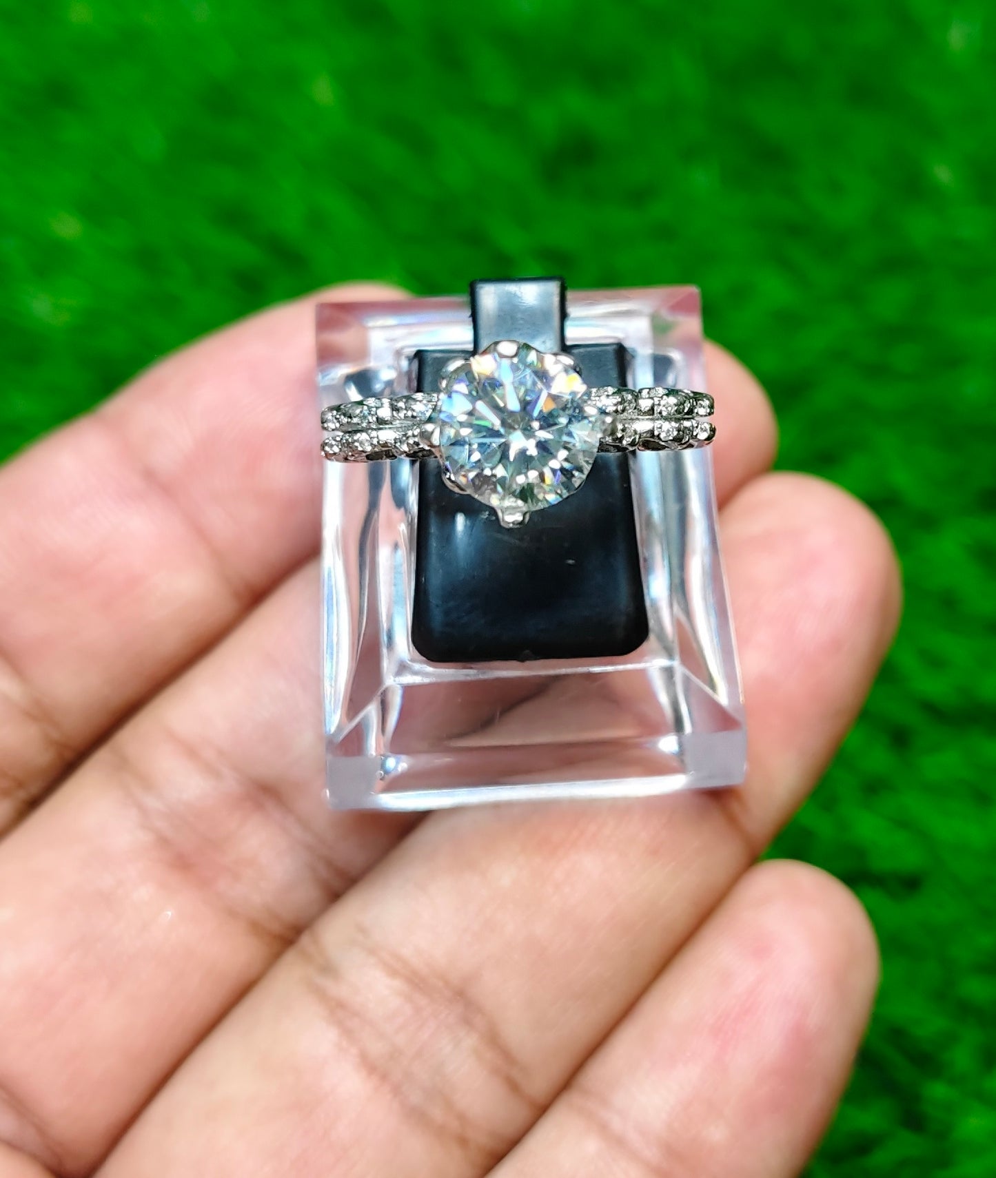 Moissanite Diamond Ring