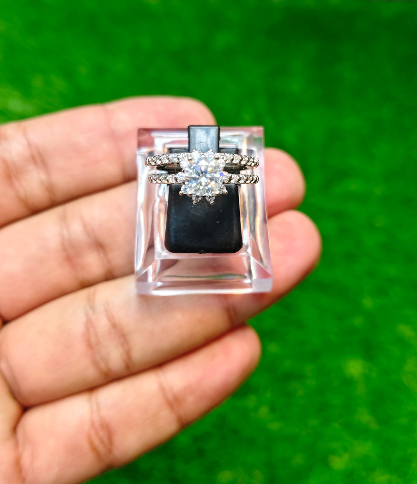Moissanite Diamond Ring