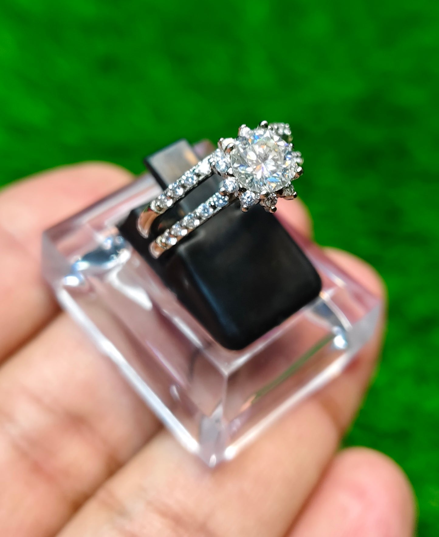 Moissanite Diamond Ring