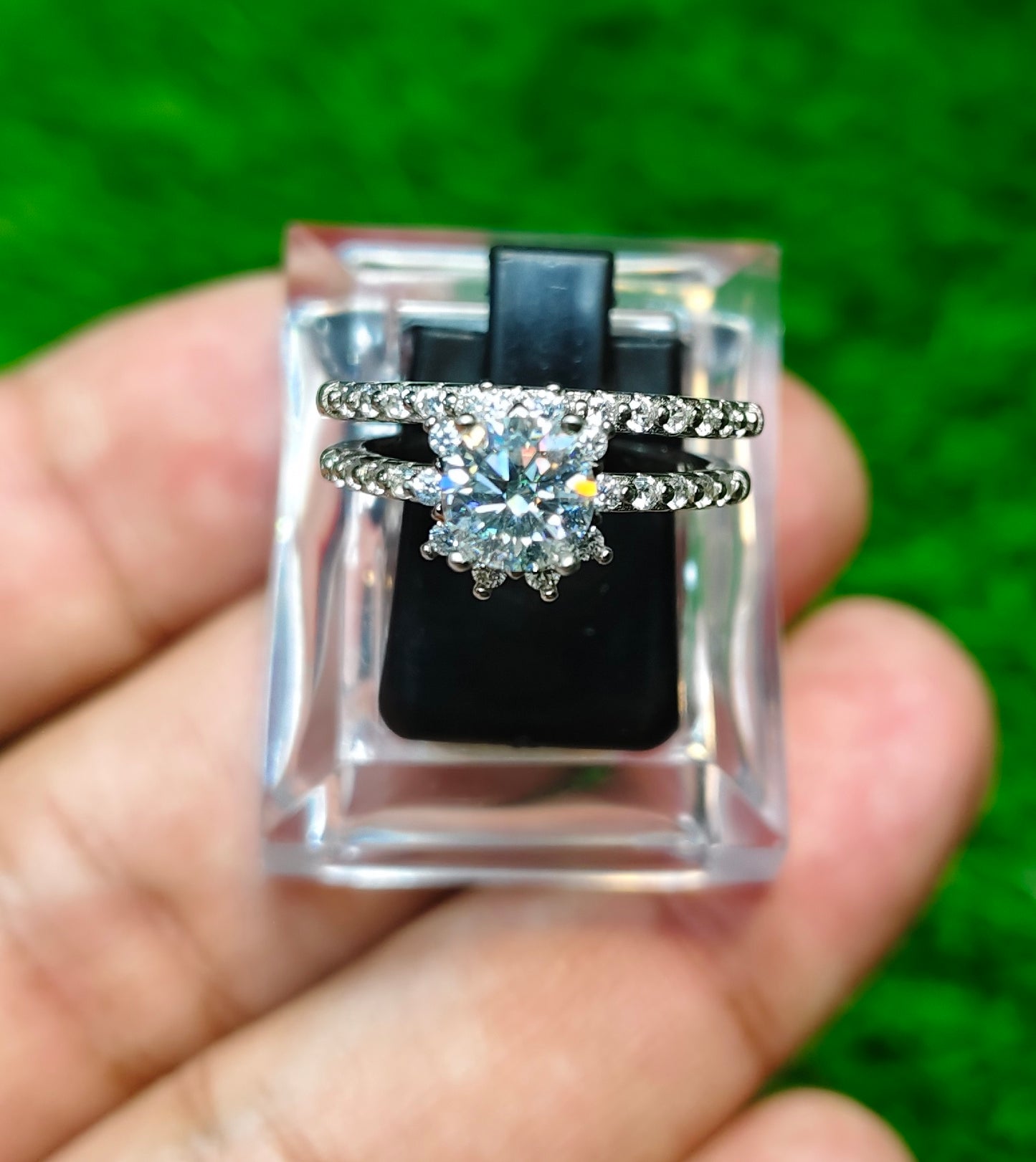 Moissanite Diamond Ring