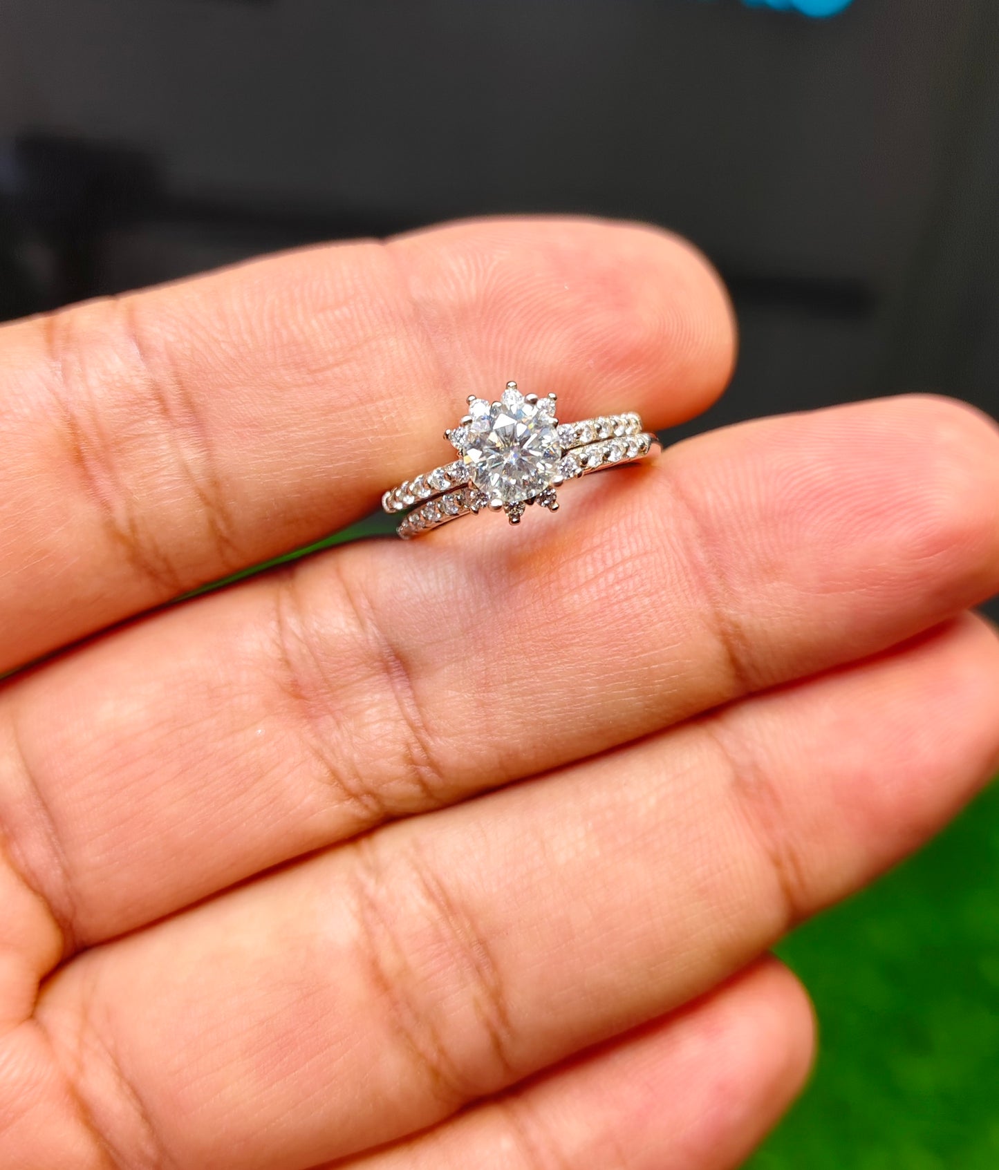 Moissanite Diamond Ring