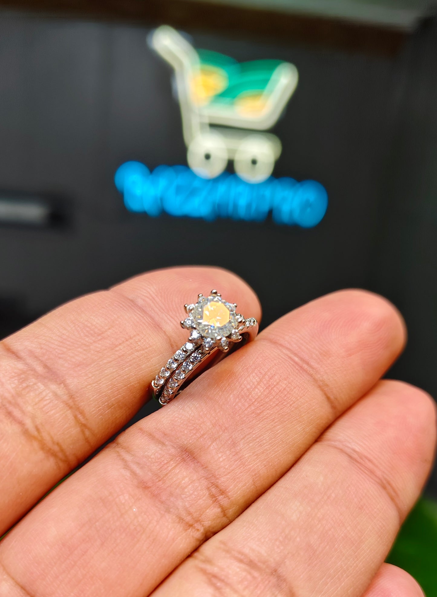 Moissanite Diamond Ring
