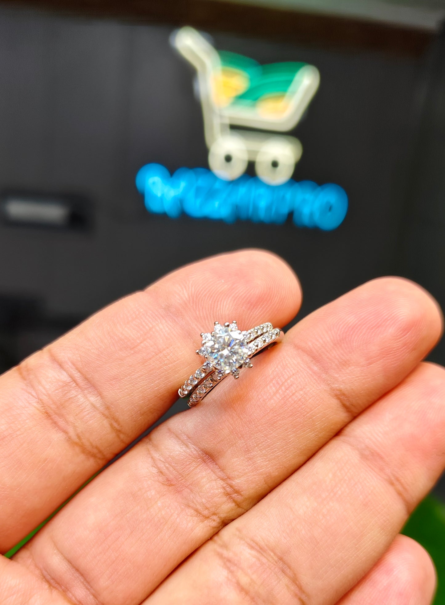 Moissanite Diamond Ring