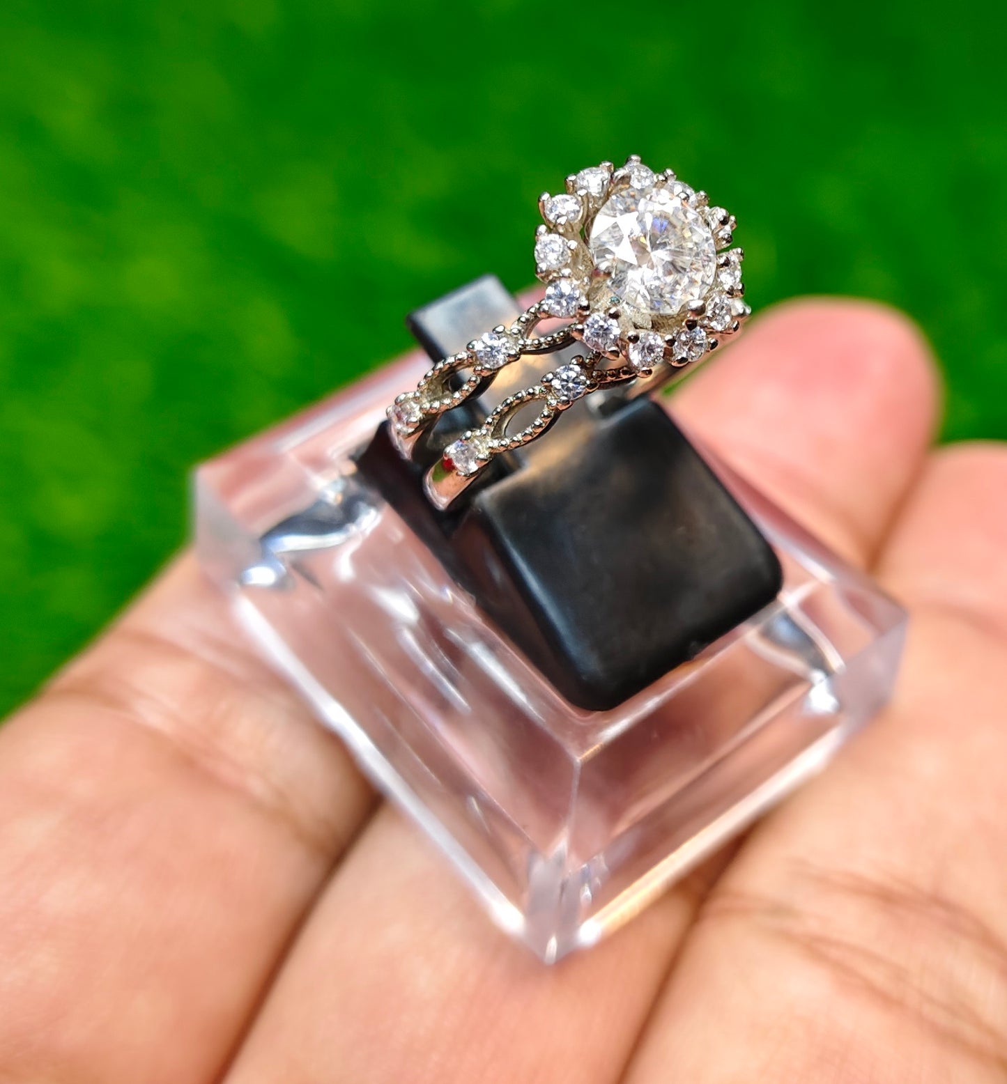 Moissanite Diamond Ring