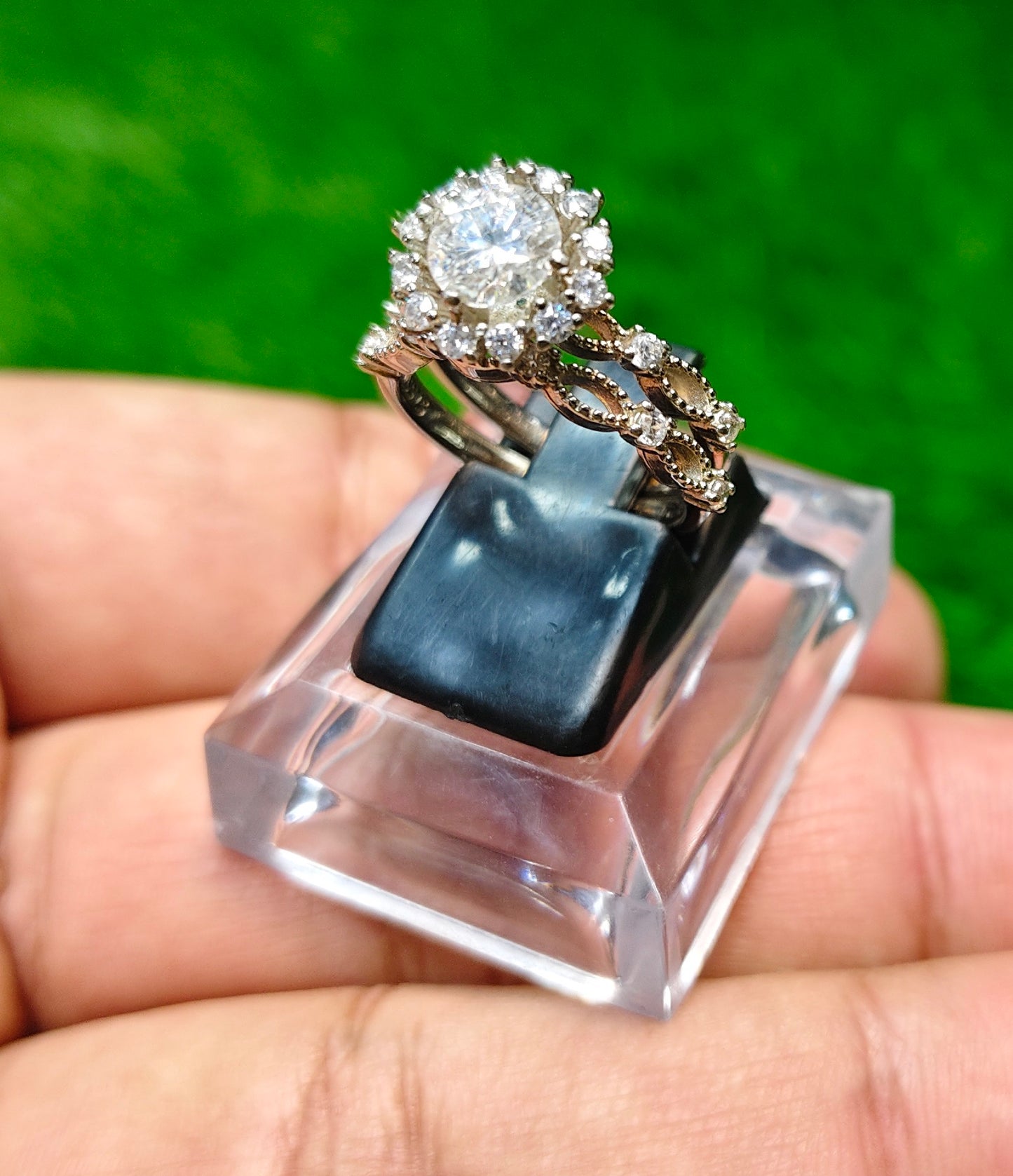 Moissanite Diamond Ring