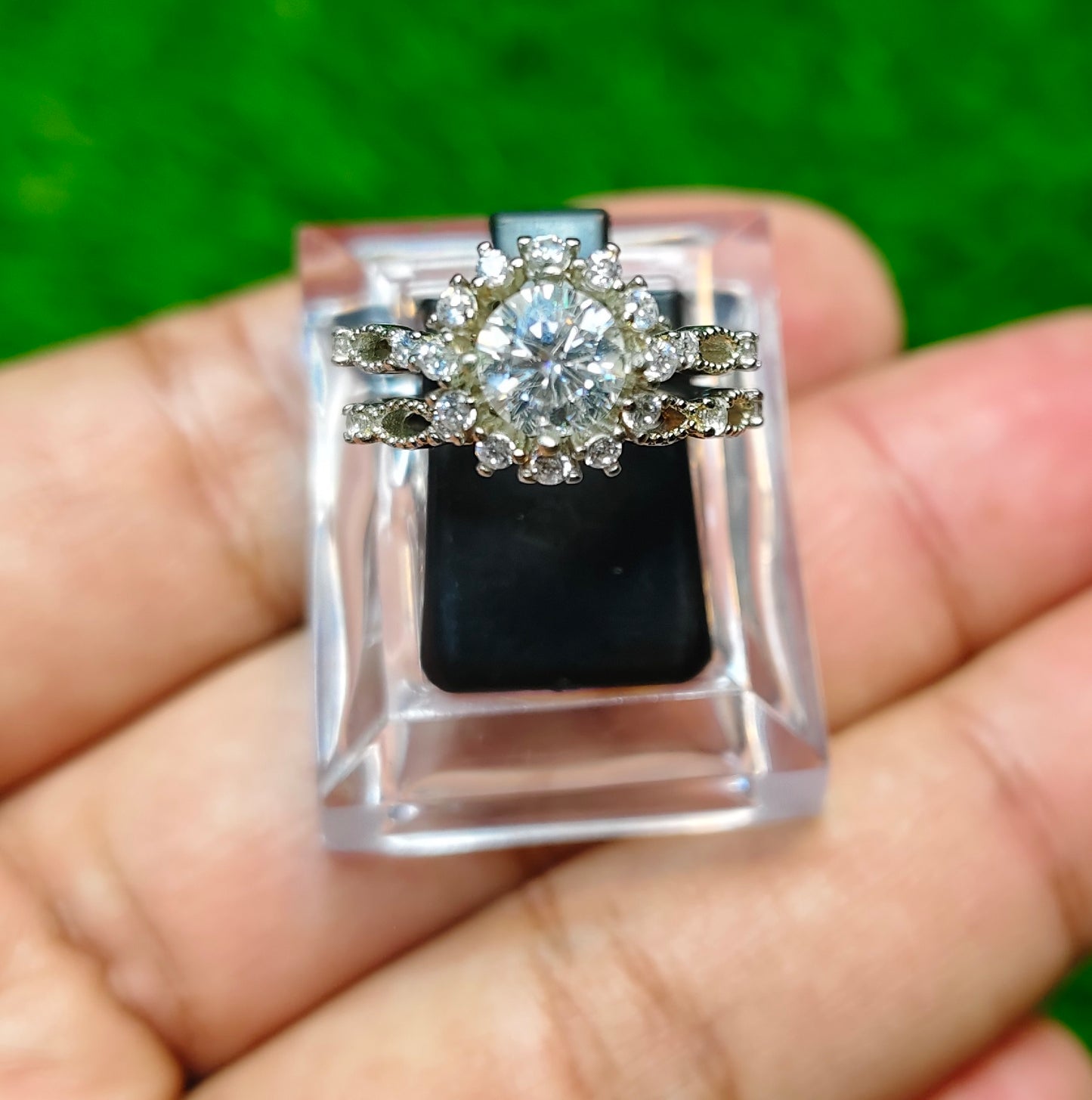 Moissanite Diamond Ring