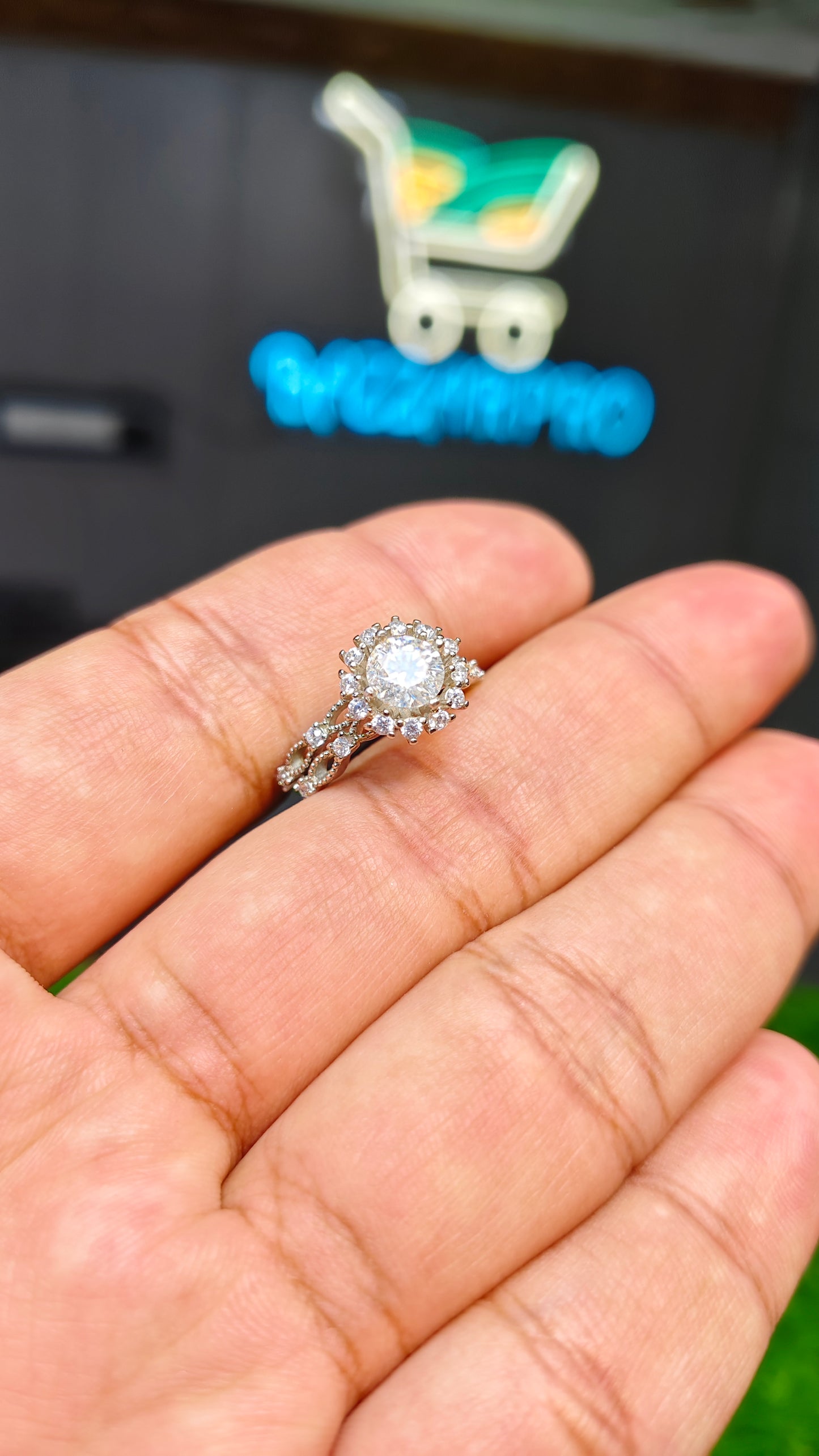 Moissanite Diamond Ring