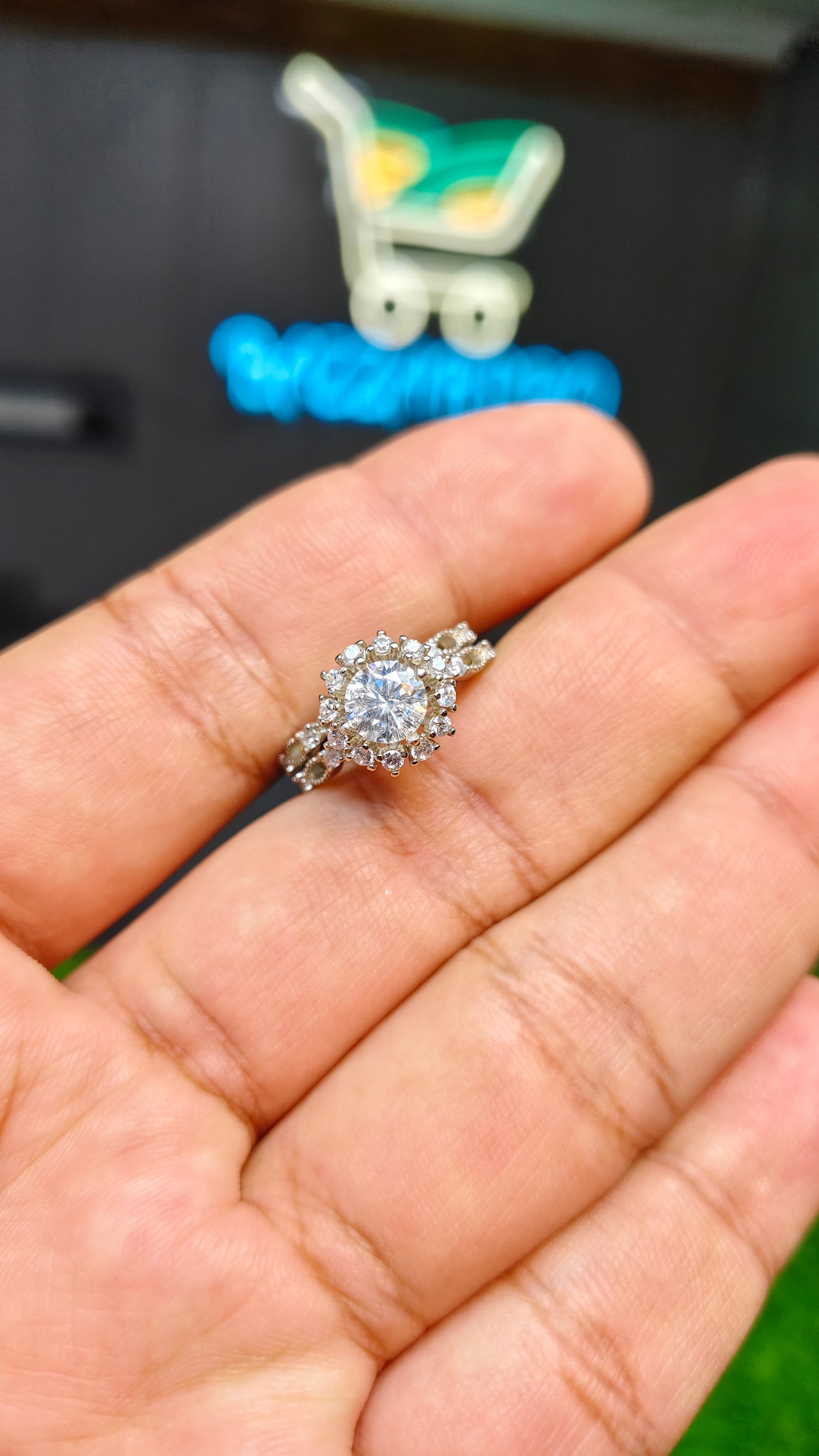 Moissanite Diamond Ring