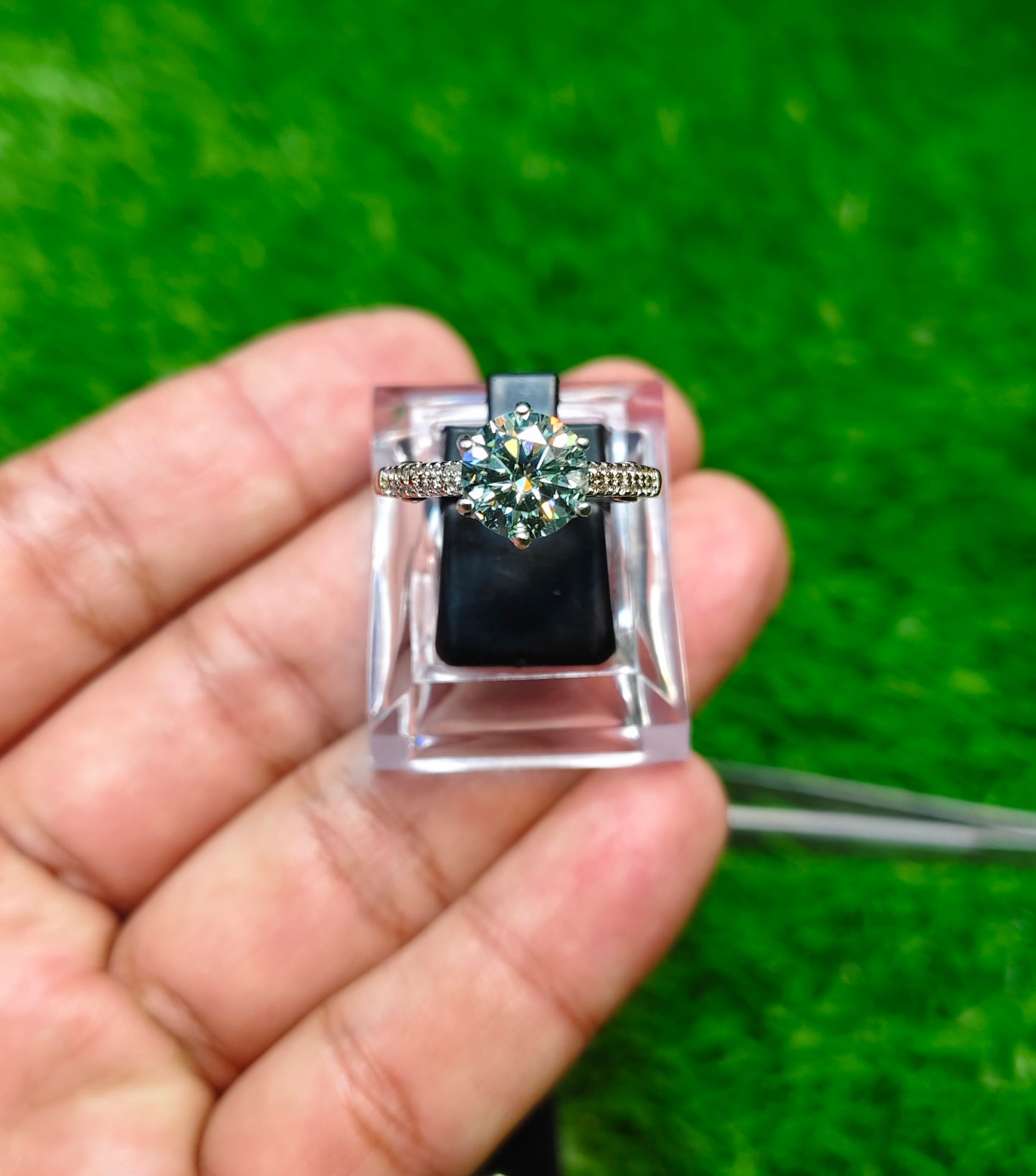 Moissanite Diamond Ring