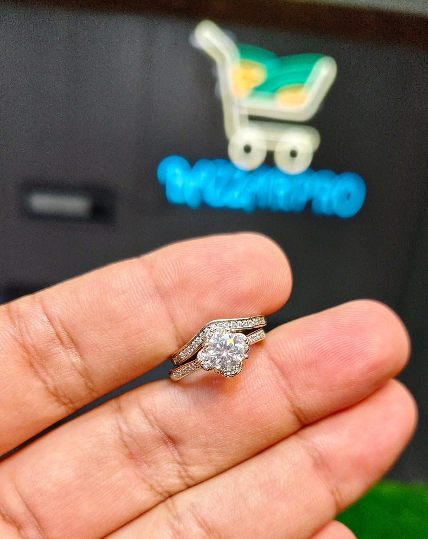 Moissanite Diamond Ring