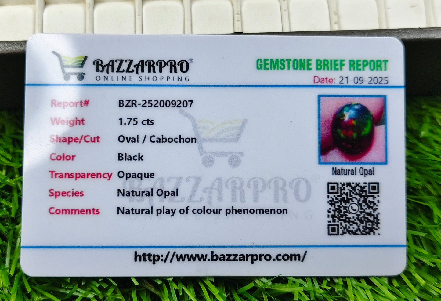Premium Opal With Lab Certificate