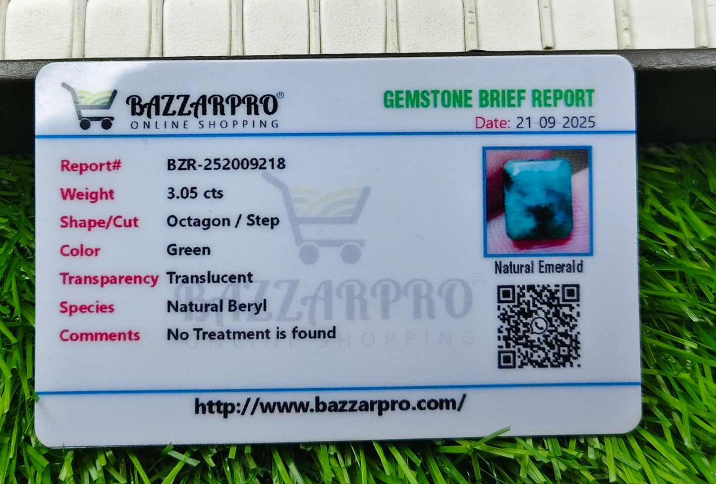 Premium Zamurd With Lab Certificate