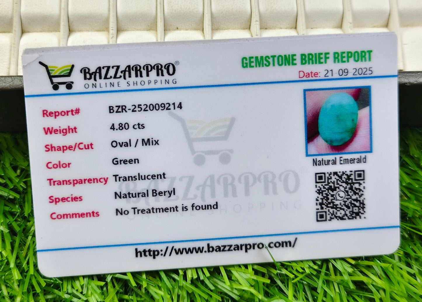 Premium Zamurd With Lab Certificate