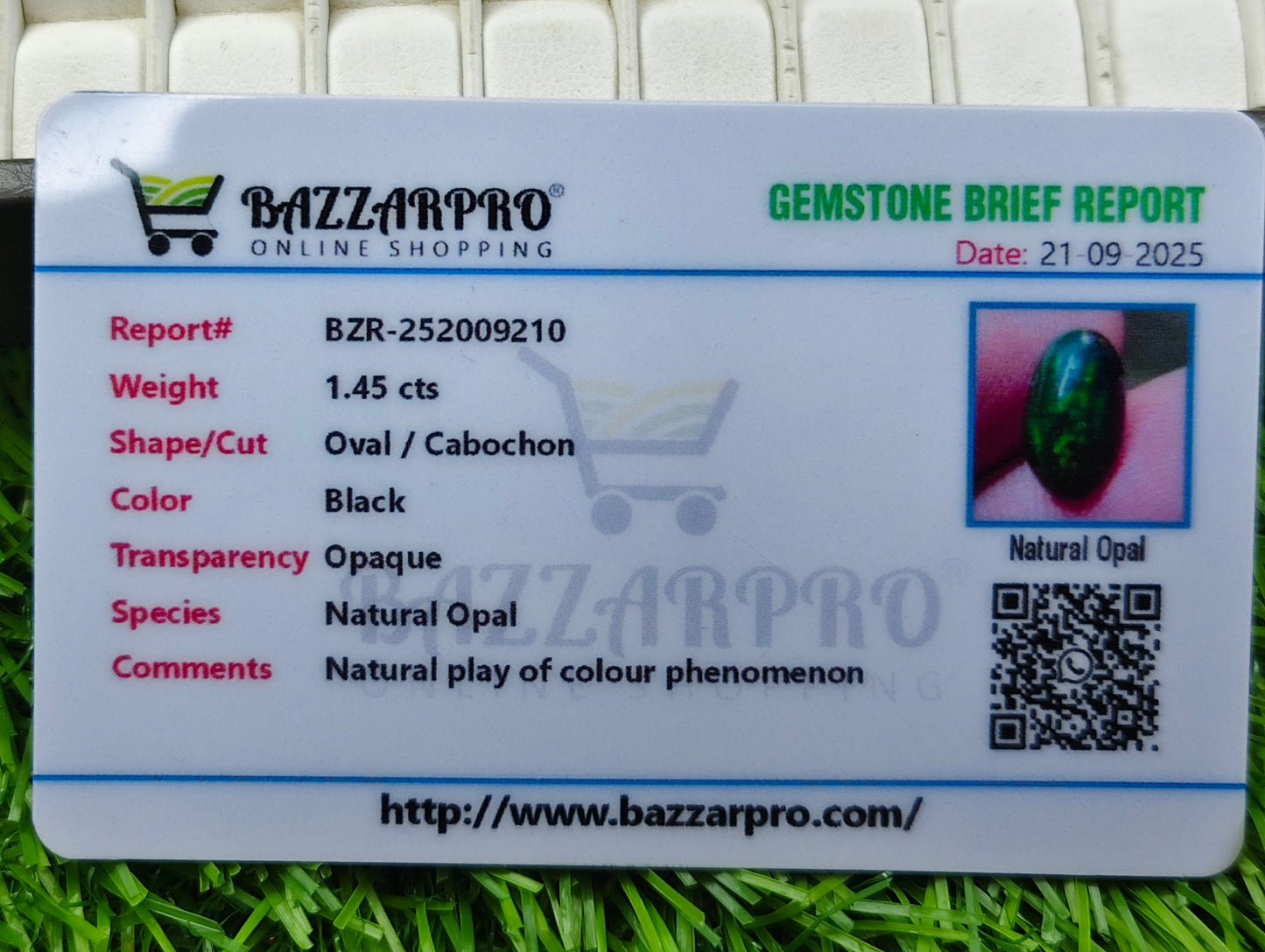 Premium Opal With Lab Certificate