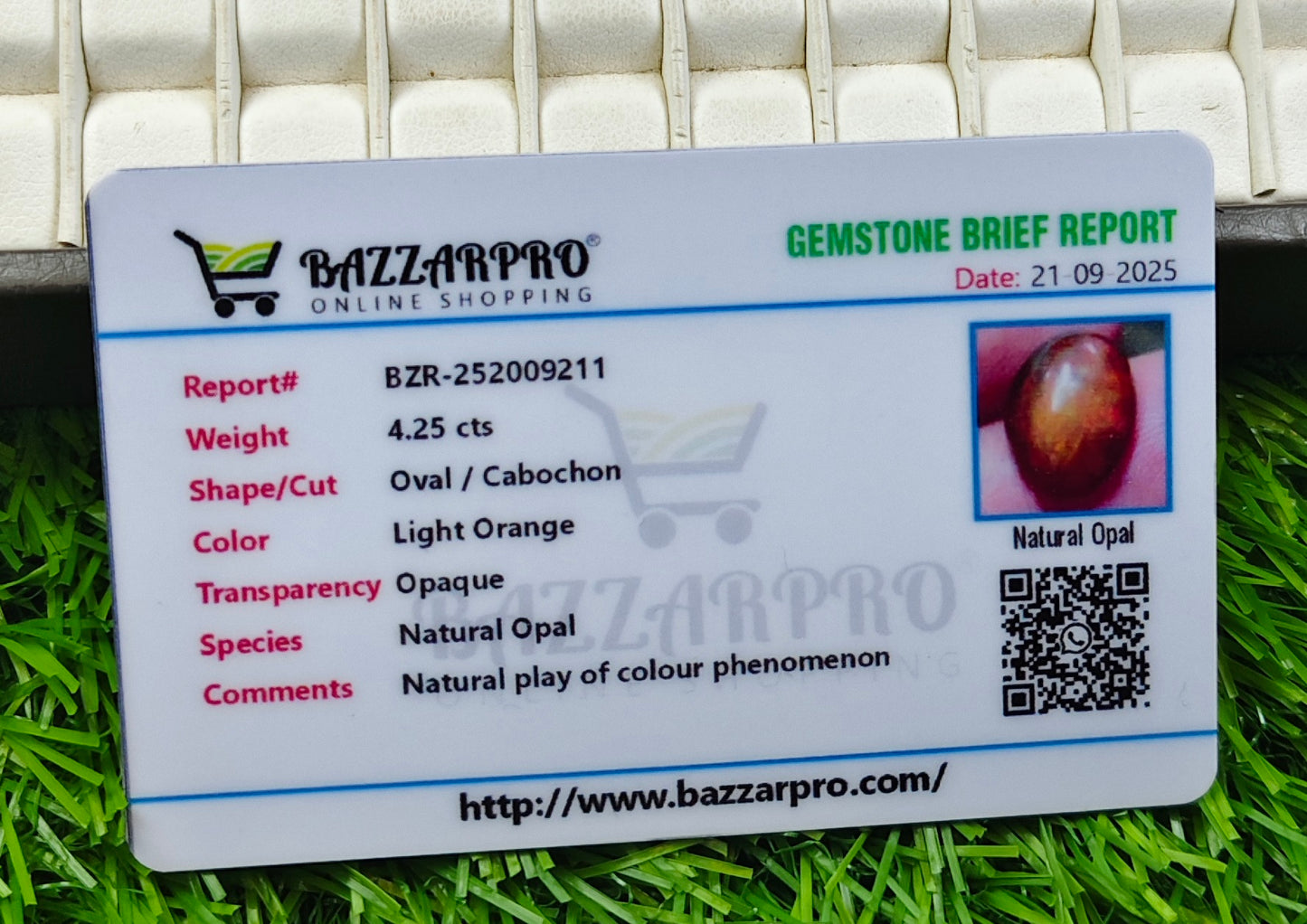Premium Opal With Lab Certificate