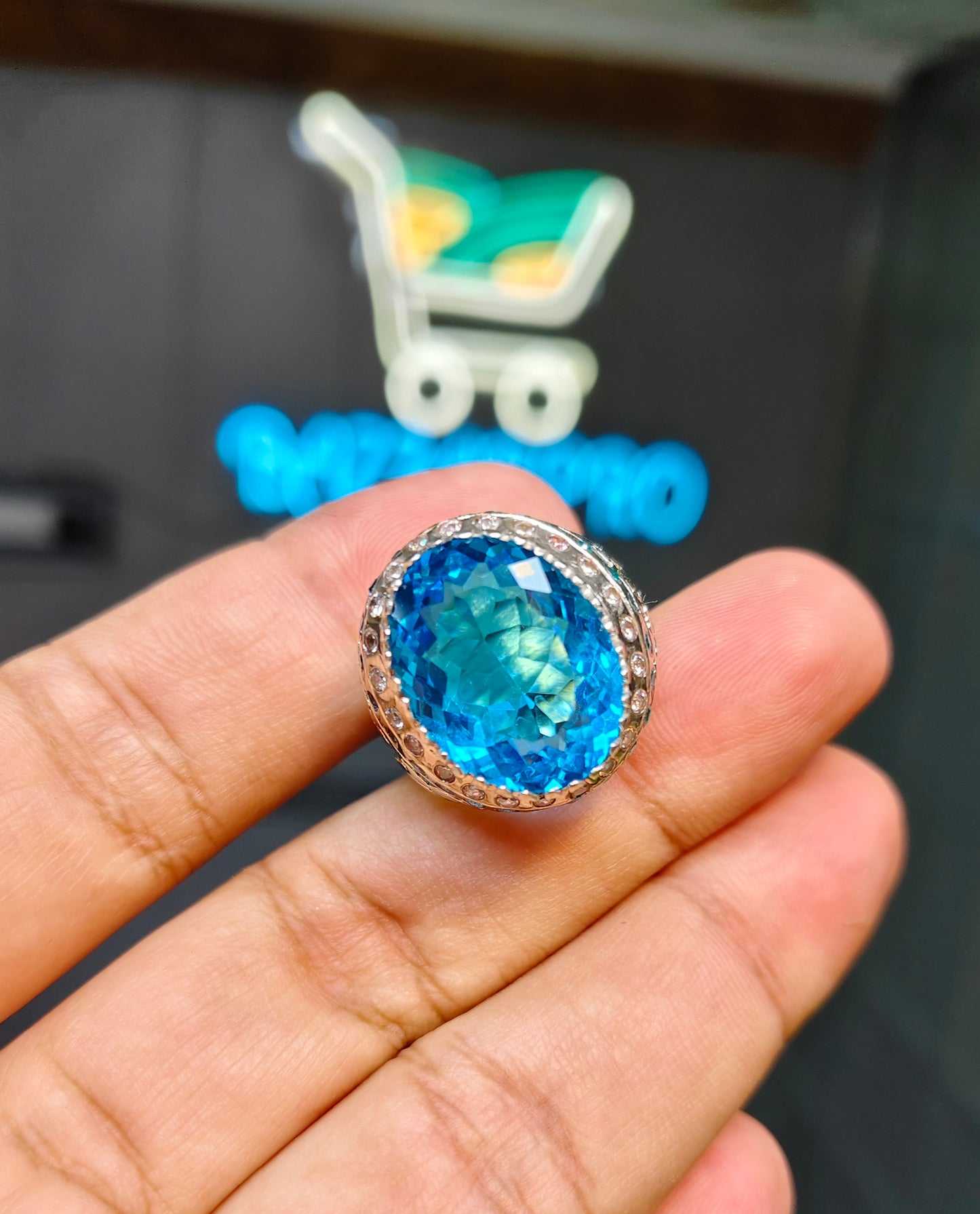 Blue Topaz Ring