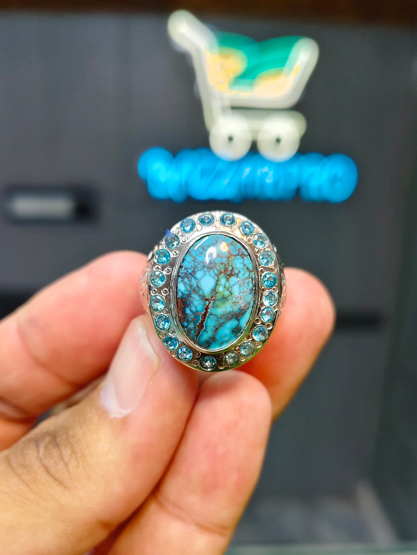 Natural Feroza Ring