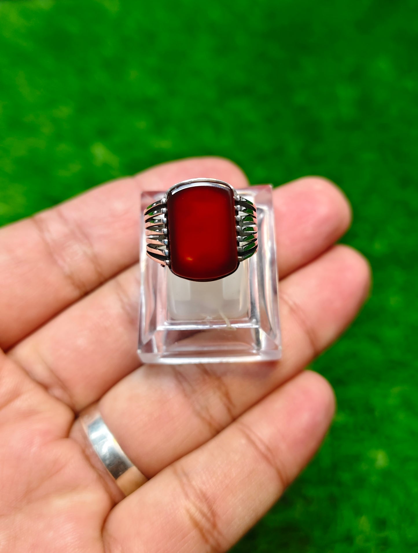 Yamni Aqeeq Ring