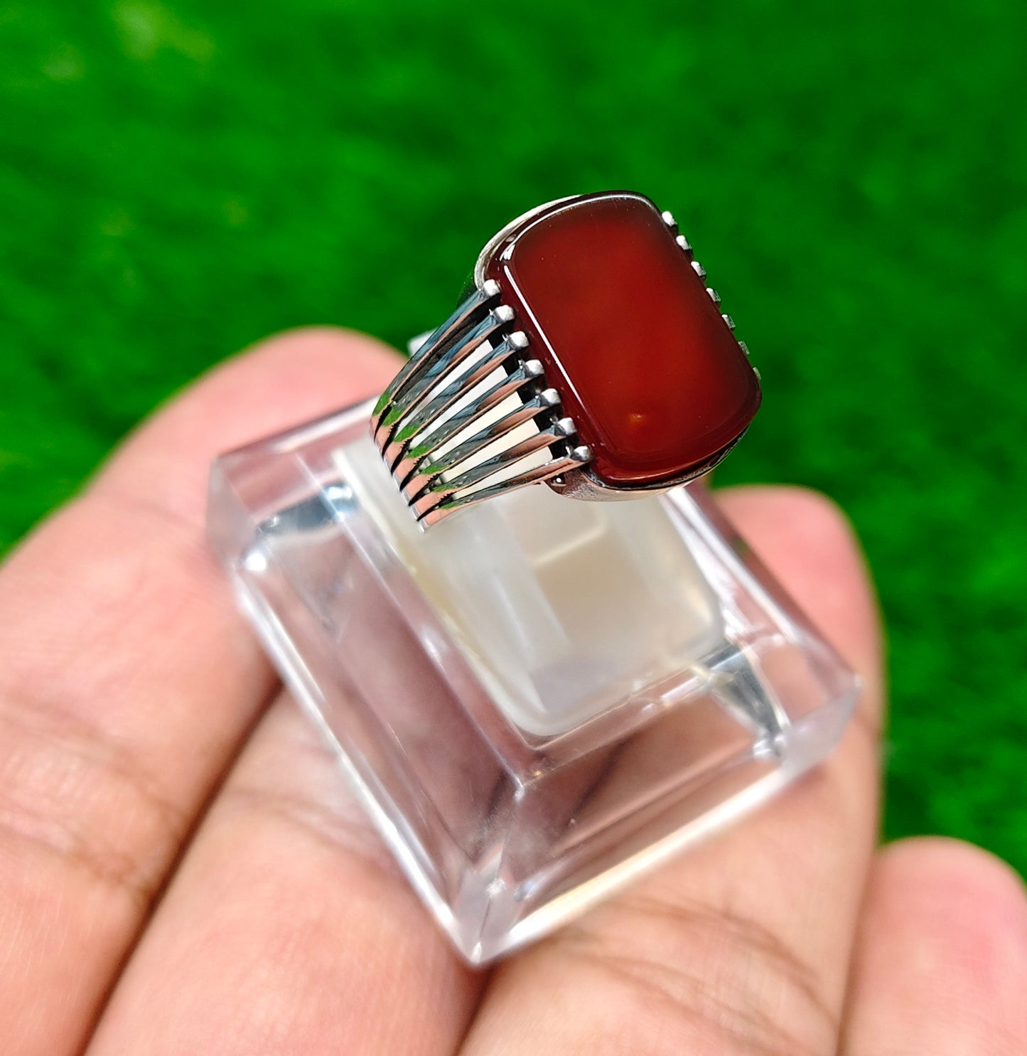 Yamni Aqeeq Ring