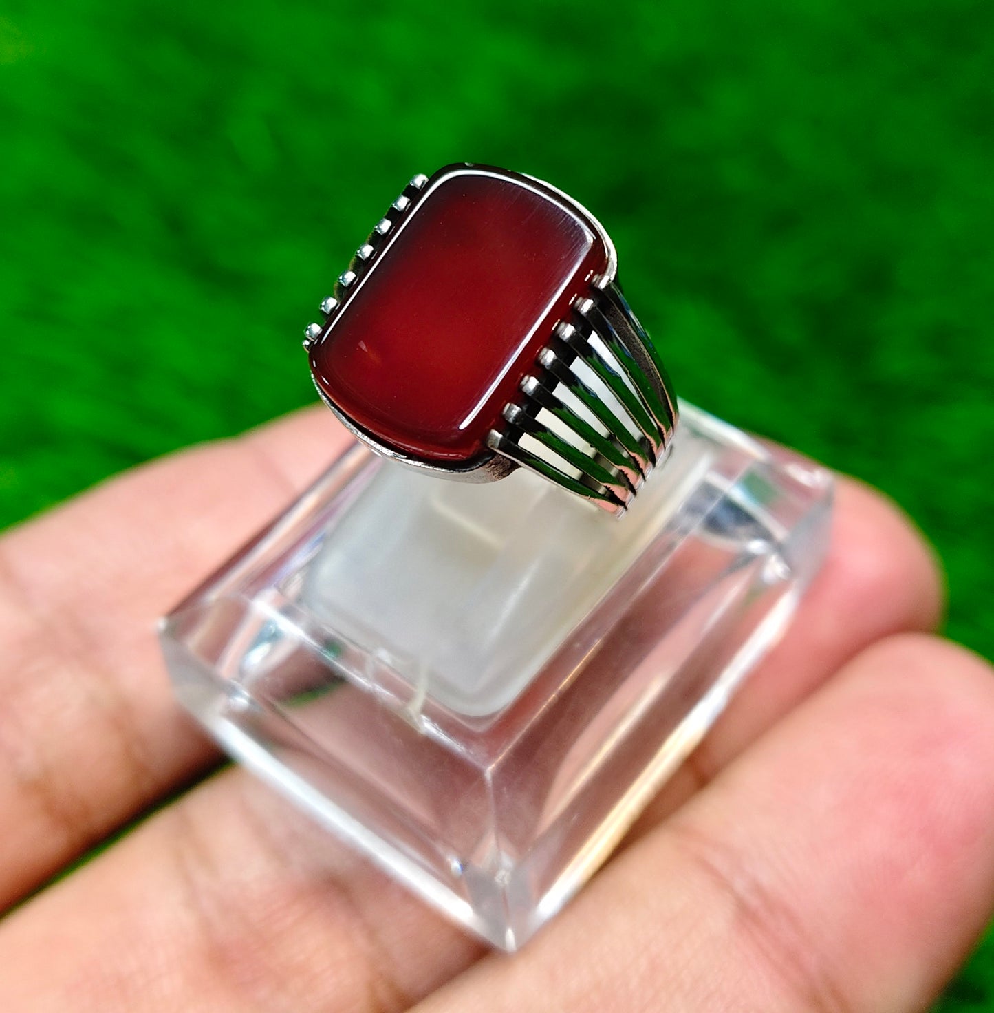 Yamni Aqeeq Ring