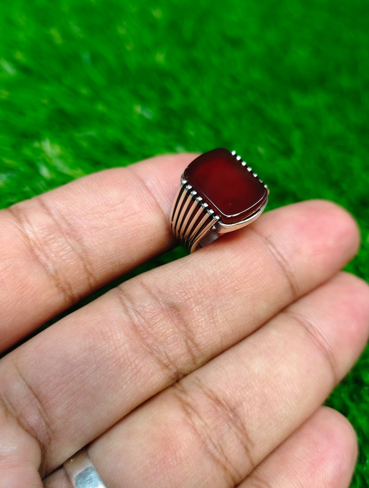Yamni Aqeeq Ring
