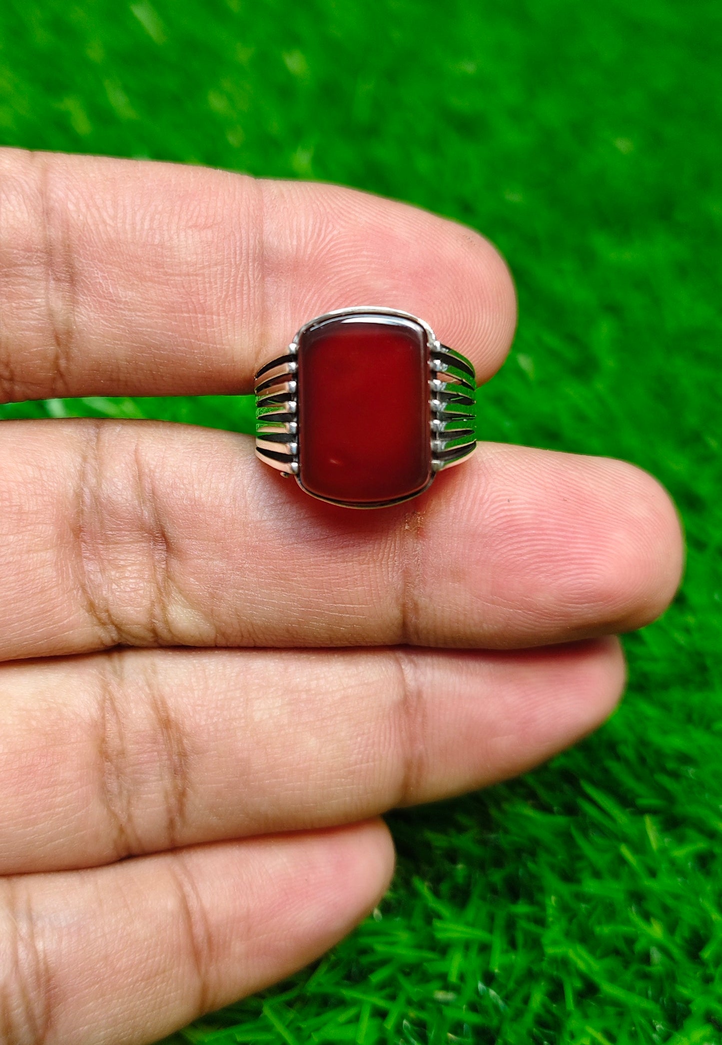 Yamni Aqeeq Ring