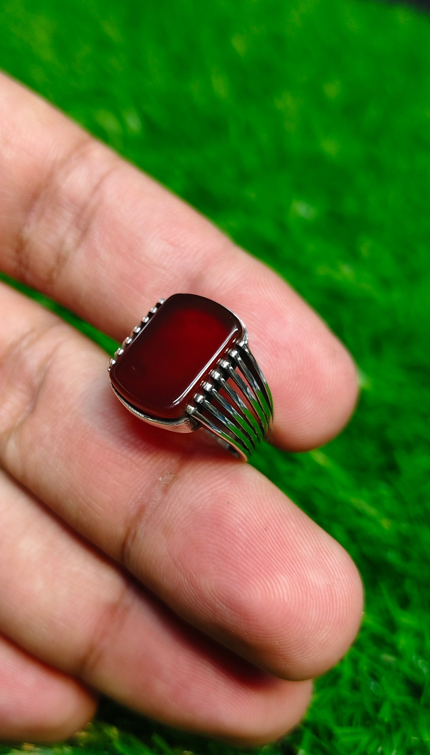 Yamni Aqeeq Ring