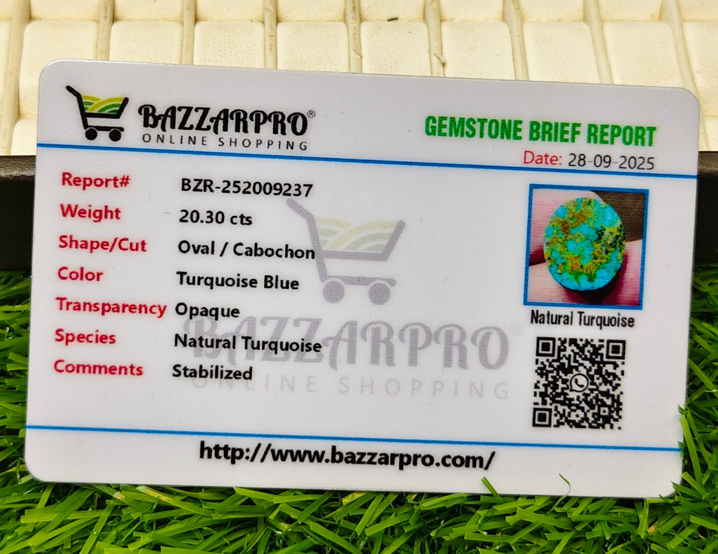 Premium Quality Feroza With Lab Certificate