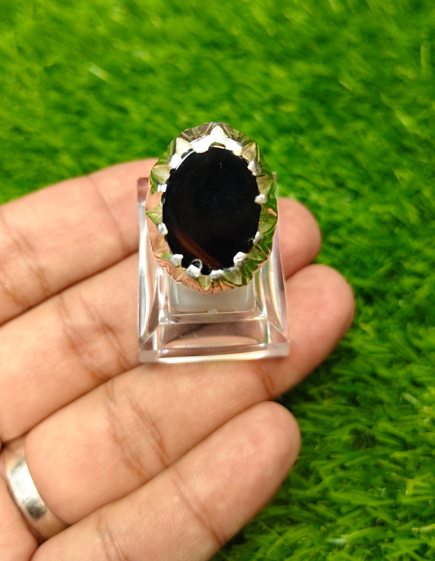 Black Aqeeq  Ring
