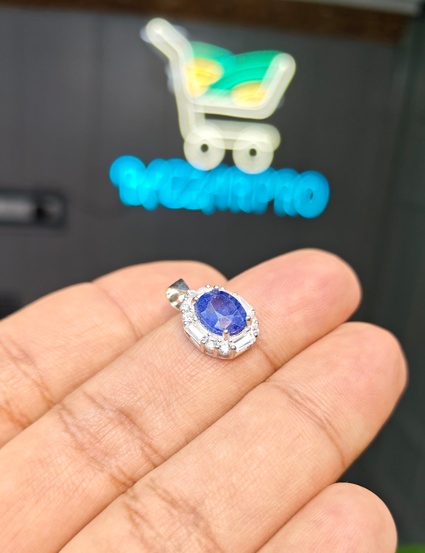 Neelam Locket Set