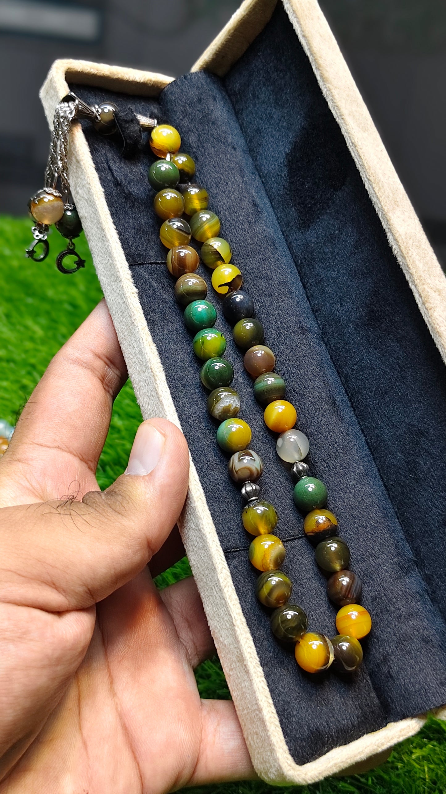 Sulamani Aqeeq Tasbeeh (Original Stone)