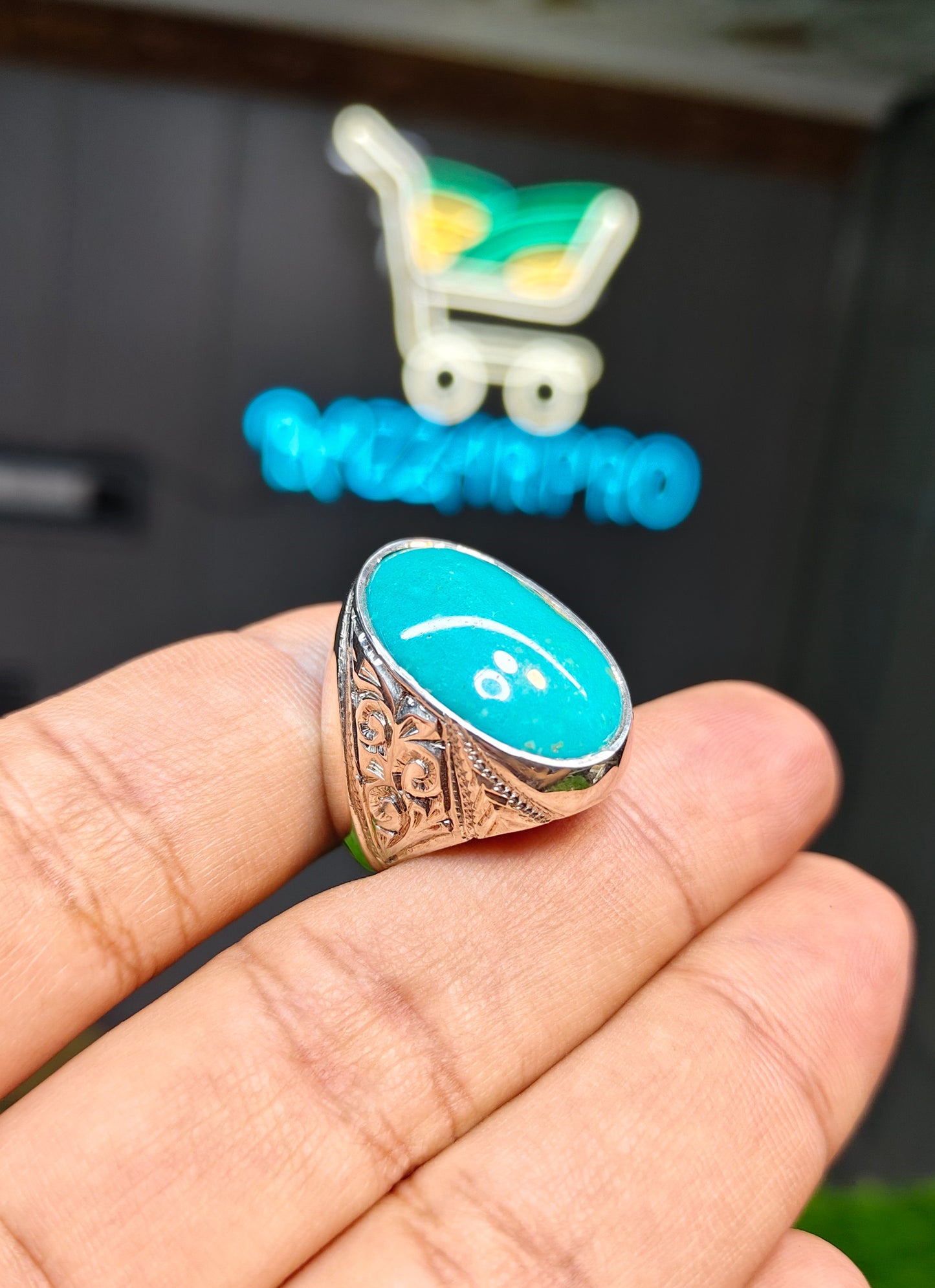 Premium Quality Irani Feroza Ring