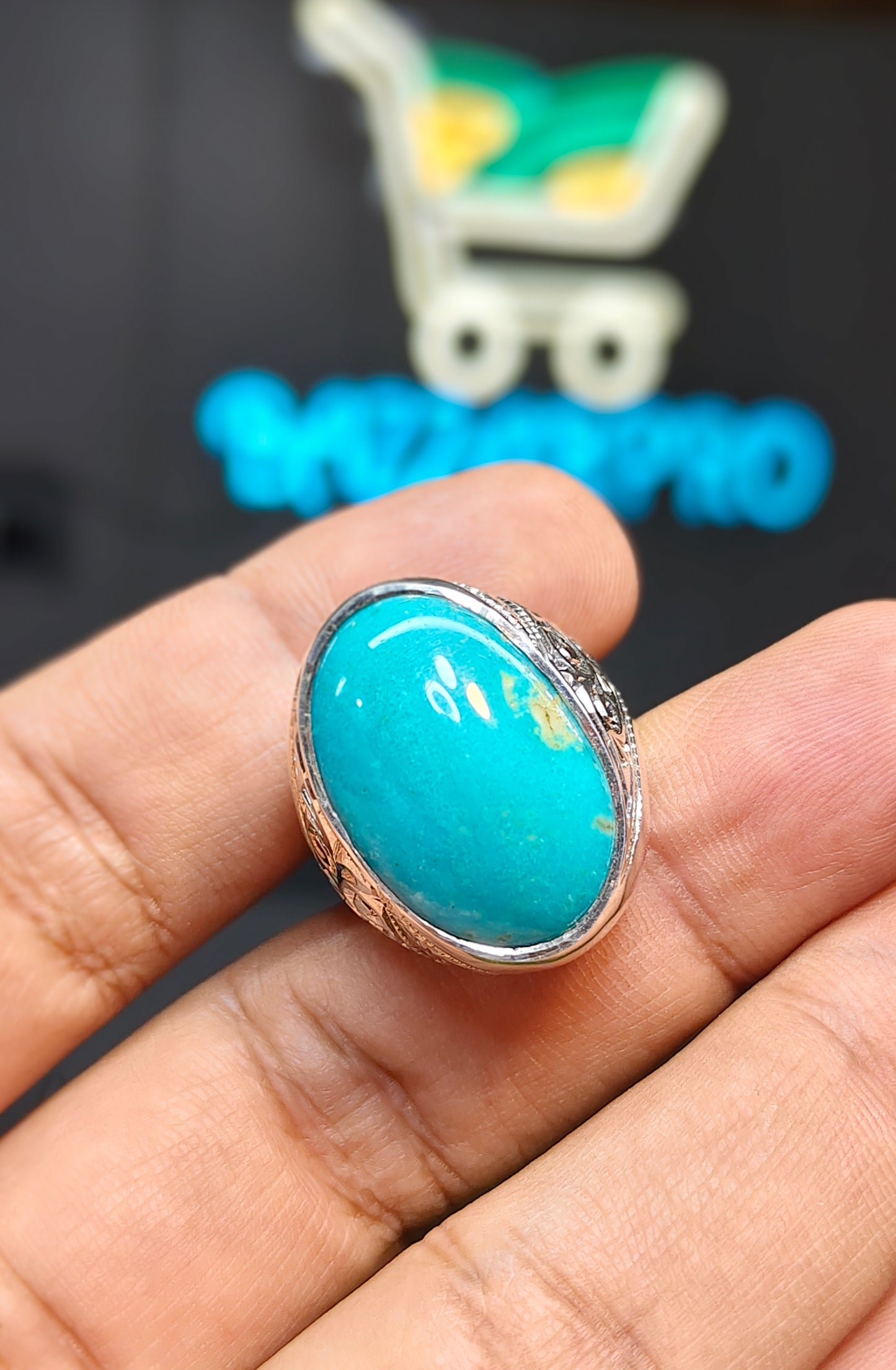 Premium Quality Irani Feroza Ring