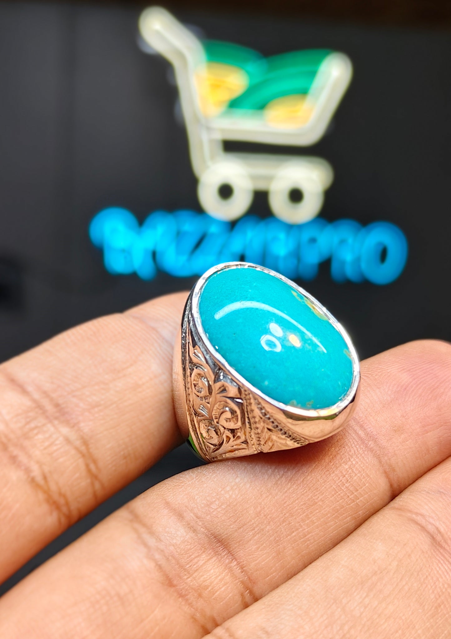 Premium Quality Irani Feroza Ring