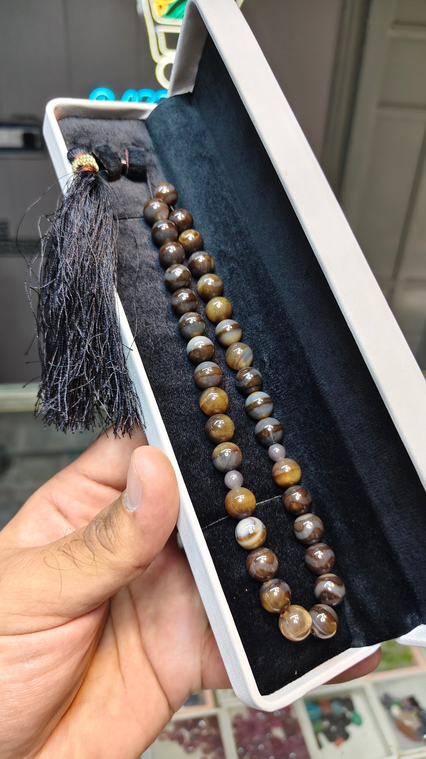 Sulemani Aqeeq Tasbeeh (Original Stone)