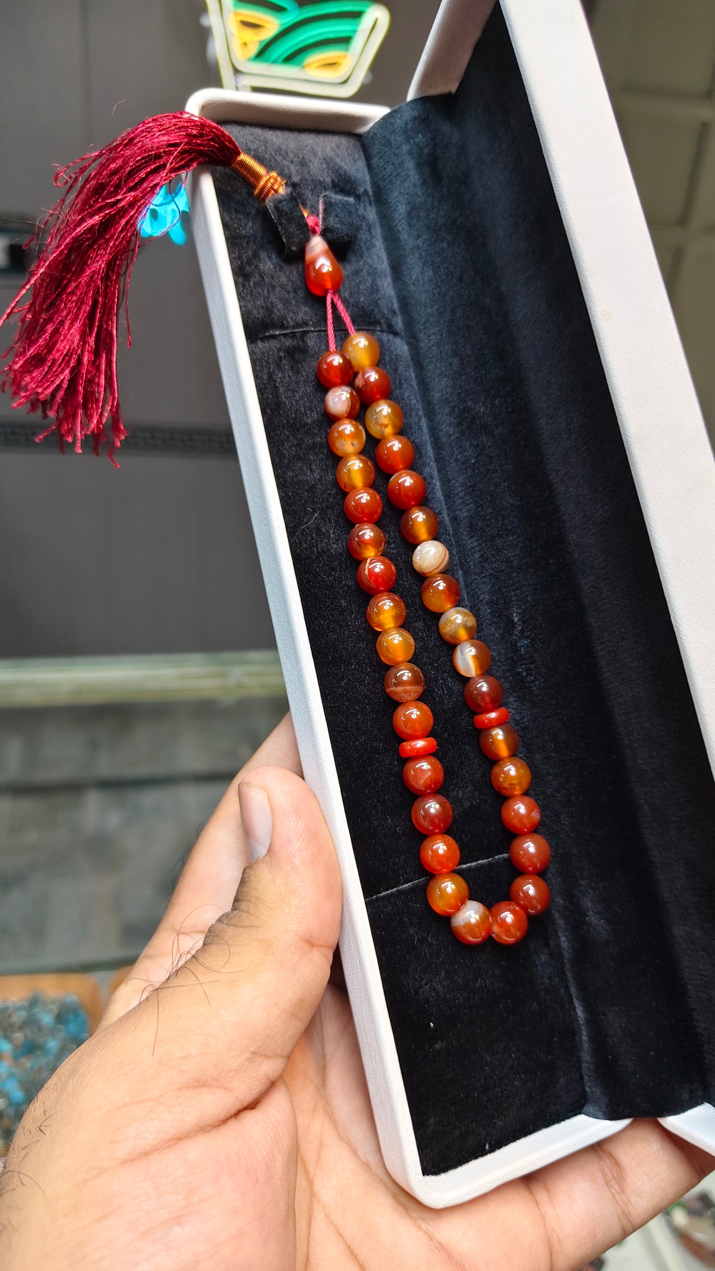 Sulemani Aqeeq Tasbeeh (Original Stone)