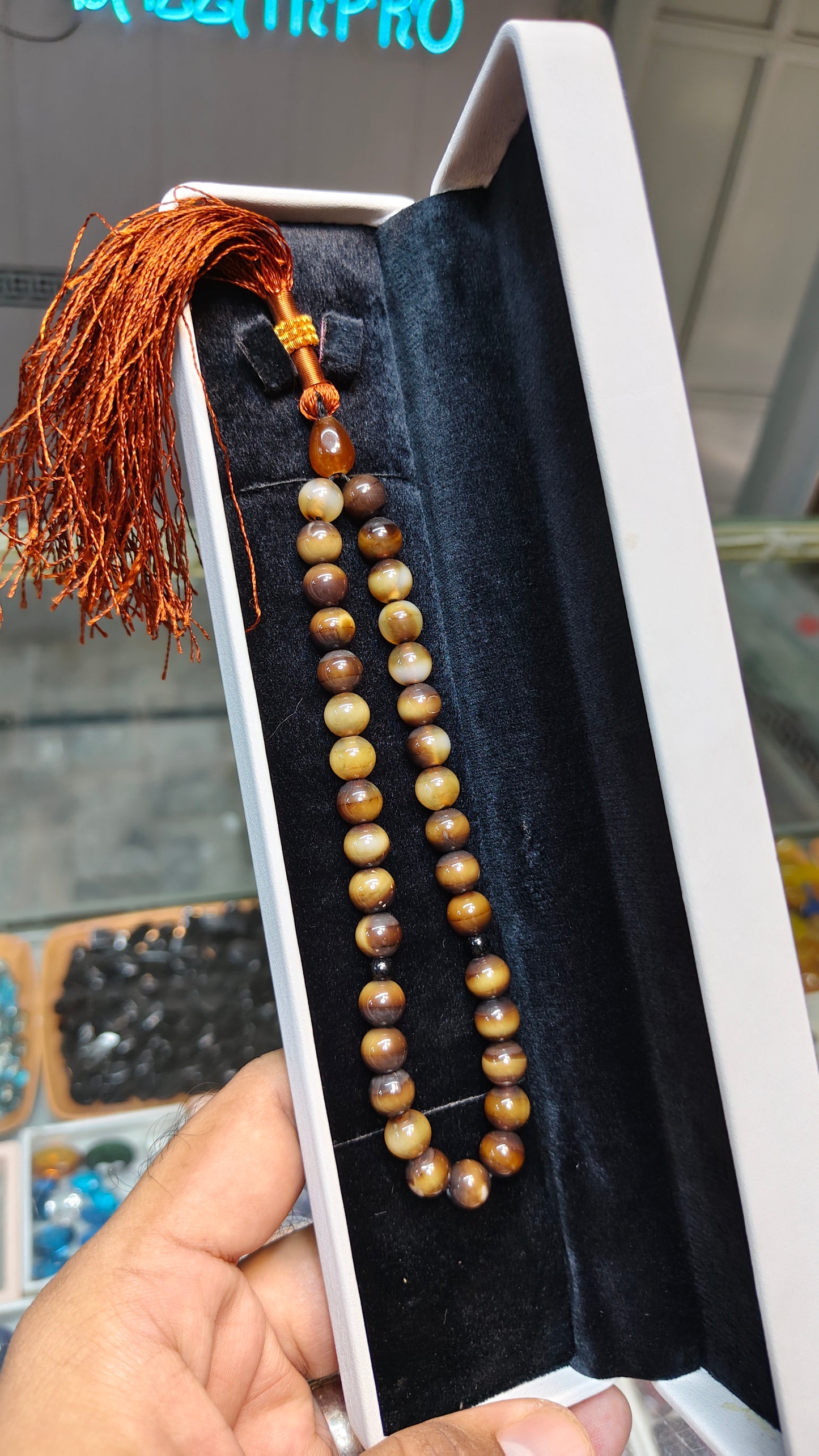 Sulemani Aqeeq Tasbeeh (Original Stone)