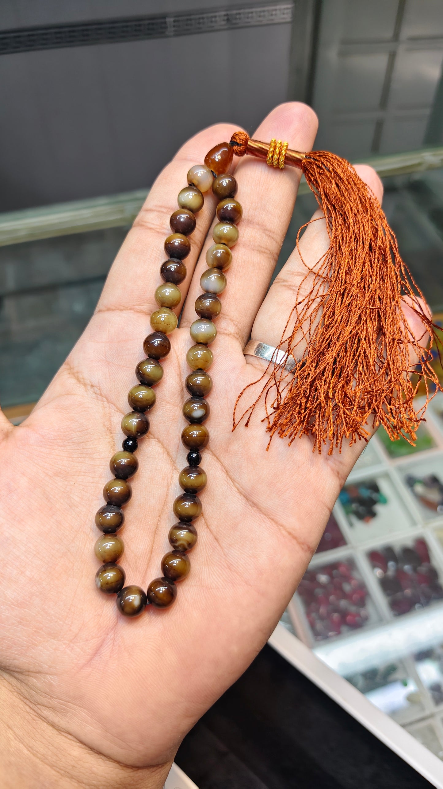 Sulemani Aqeeq Tasbeeh (Original Stone)