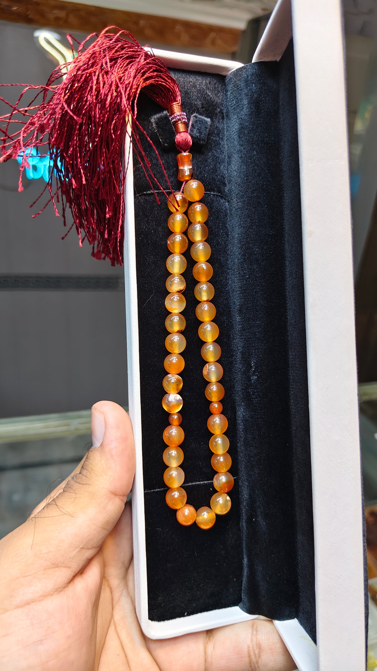 Sulemani Aqeeq Tasbeeh (Original Stone)