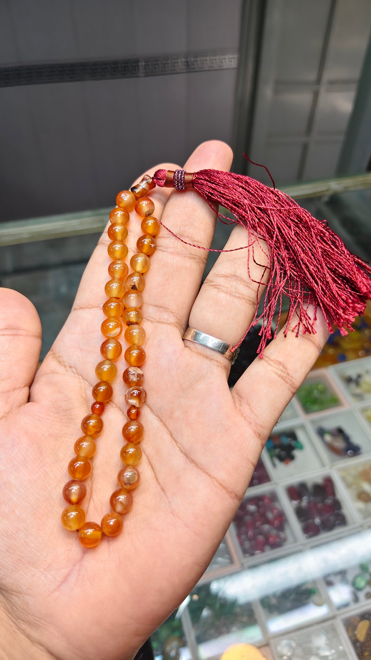 Sulemani Aqeeq Tasbeeh (Original Stone)