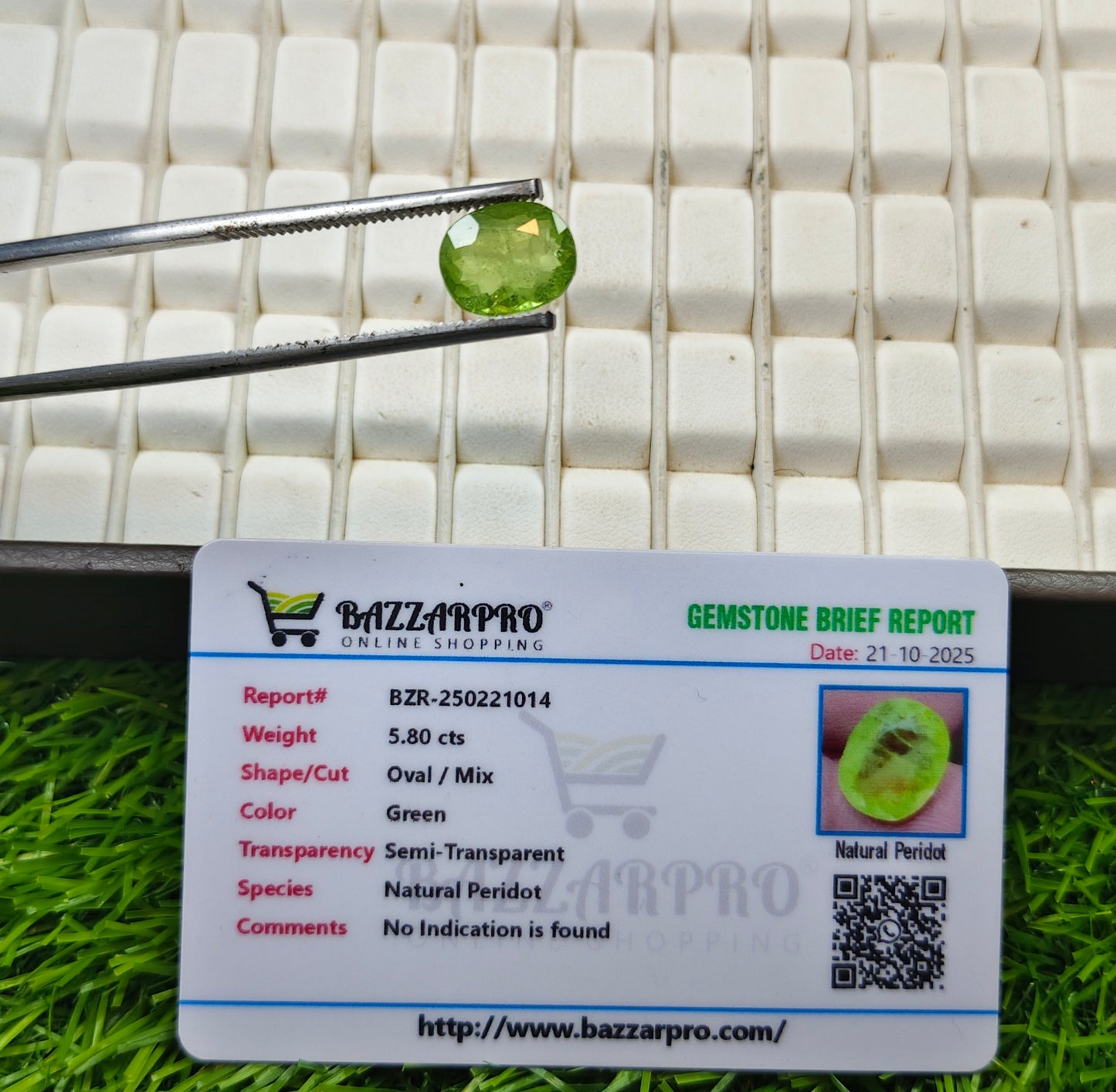 Premium Quality Peridot With Lab Certificate